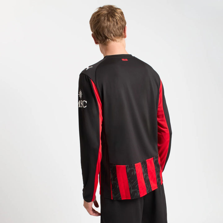 AC Milan 25/26 Home Jersey Long Sleeve - Adult