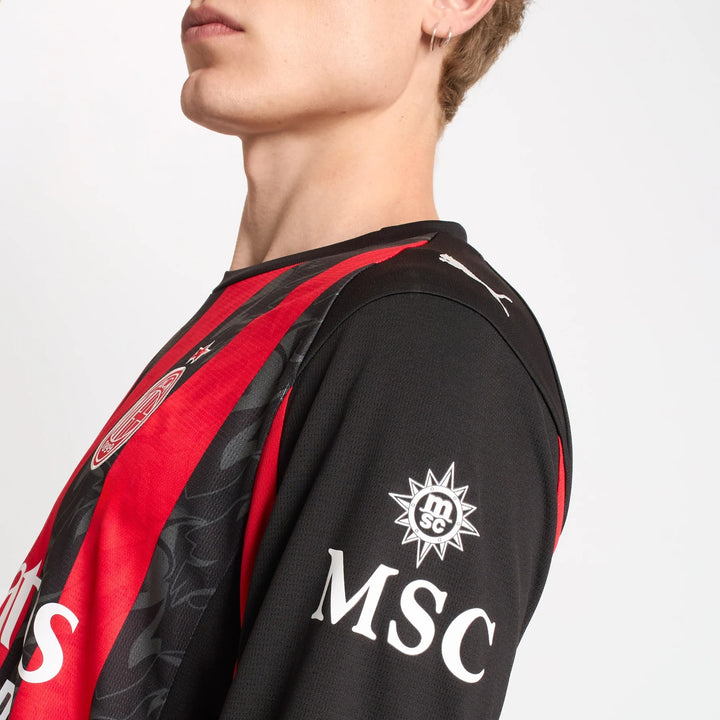 AC Milan 25/26 Home Jersey Long Sleeve - Adult