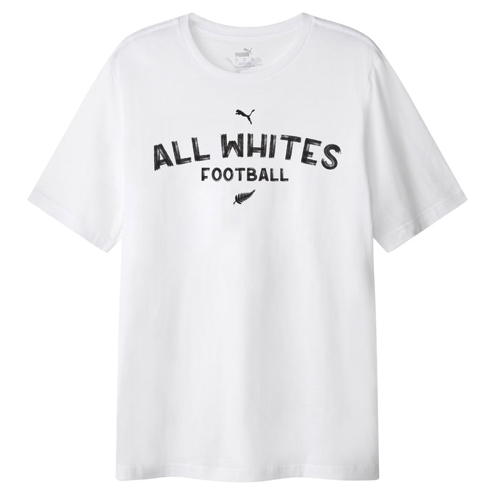 New Zealand Football Casual Tee - Youth - WHITE