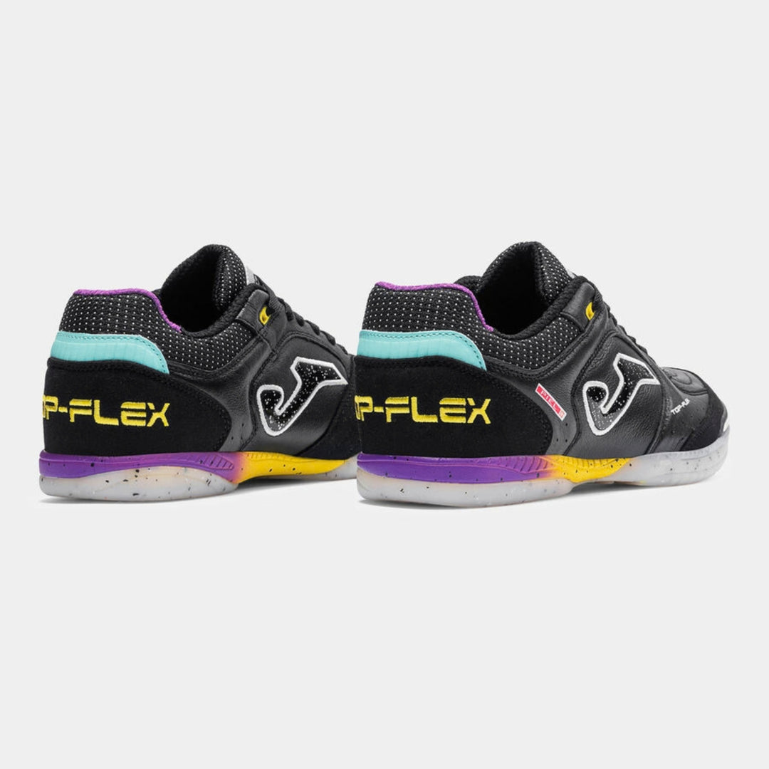 Joma Top Flex 26 Futsal Shoe - Black / Yellow / Purple