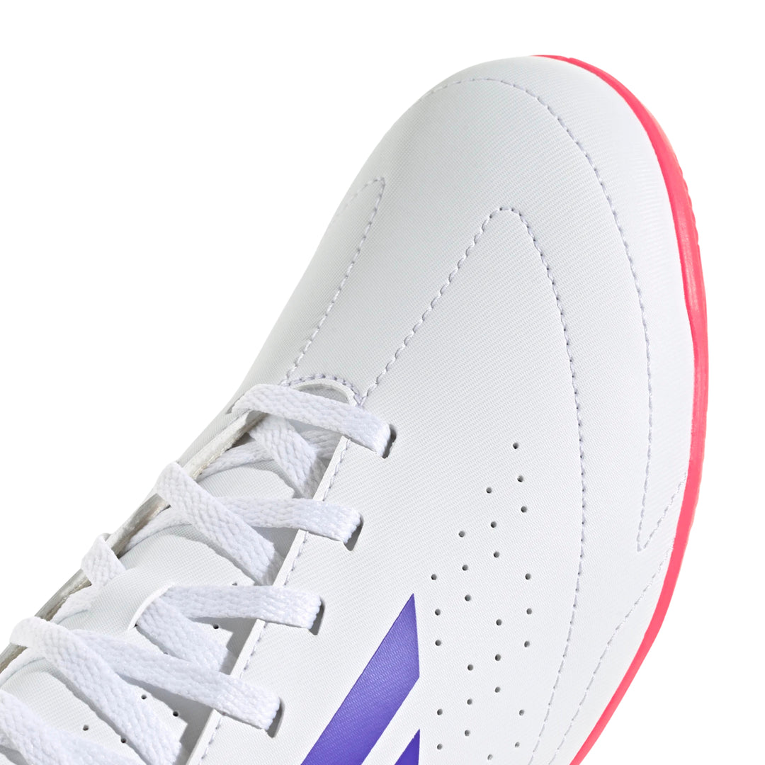 Adidas Deportivo III Indoor Shoes - White / Purple / Solar Turbo