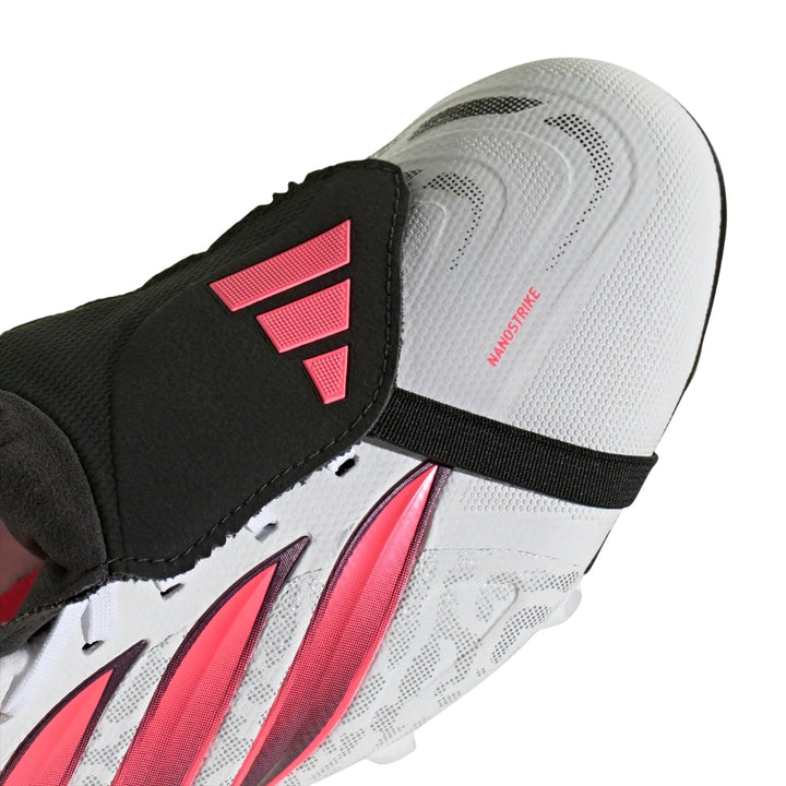 Adidas Predator League Fold-Over Tongue FG Boots – White / Solar Turbo / Black