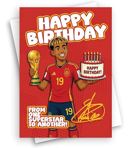 Lamine Yamal Birthday Card