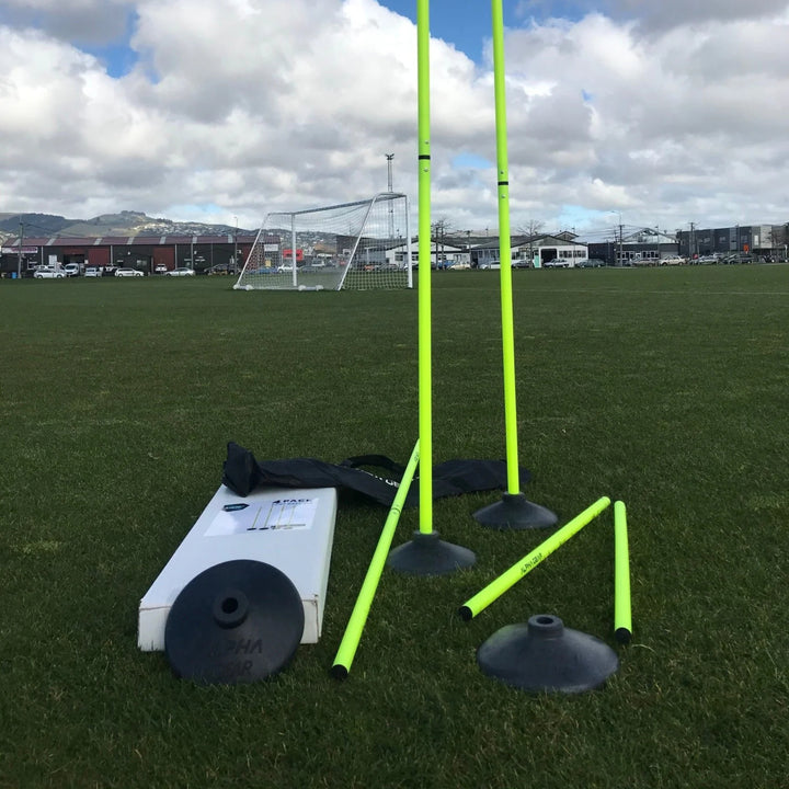Alpha Agility Poles With Rubber Base - 4 Pack