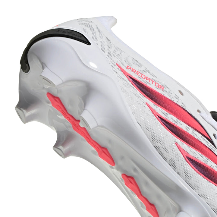 Adidas Predator League Fold-Over Tongue FG Boots – White / Solar Turbo / Black