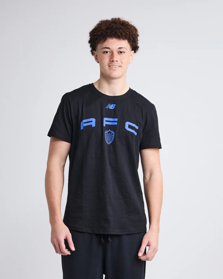 Auckland FC 25/26 Black Casual Tee - Youth