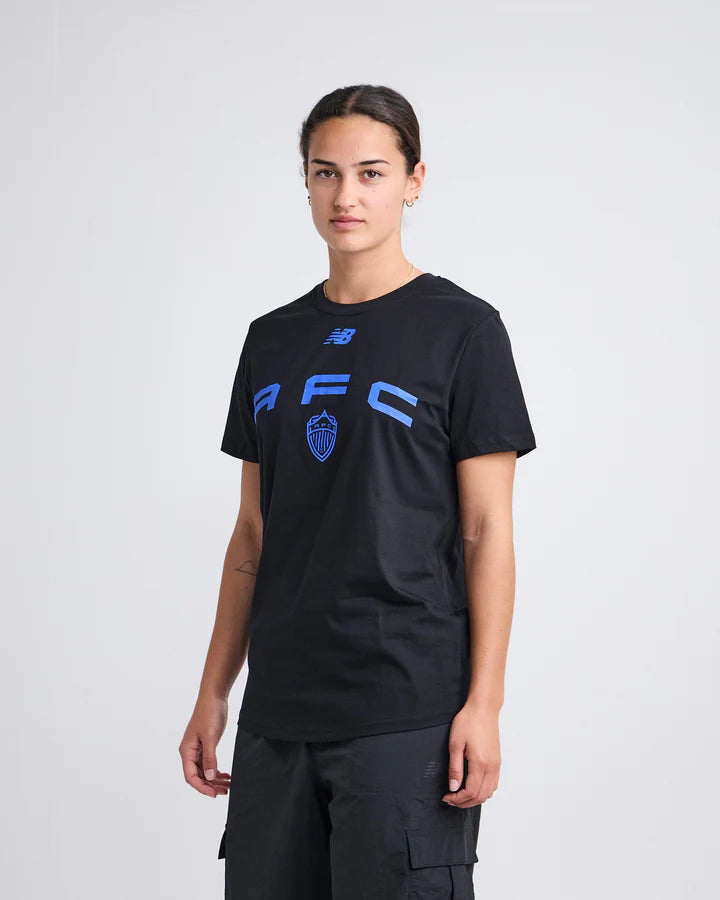 Auckland FC 25/26 Black Casual Tee - Youth