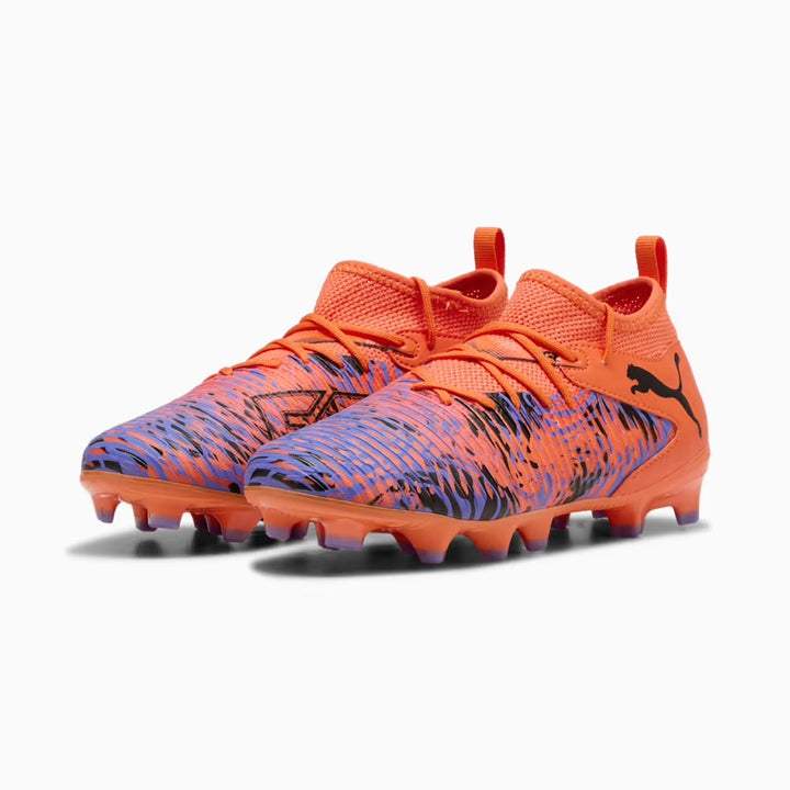 PUMA Future 8 Match Creativity NJR Youth - ORANGE POPPY/BLACK/AMETHYST-ELECTRIC