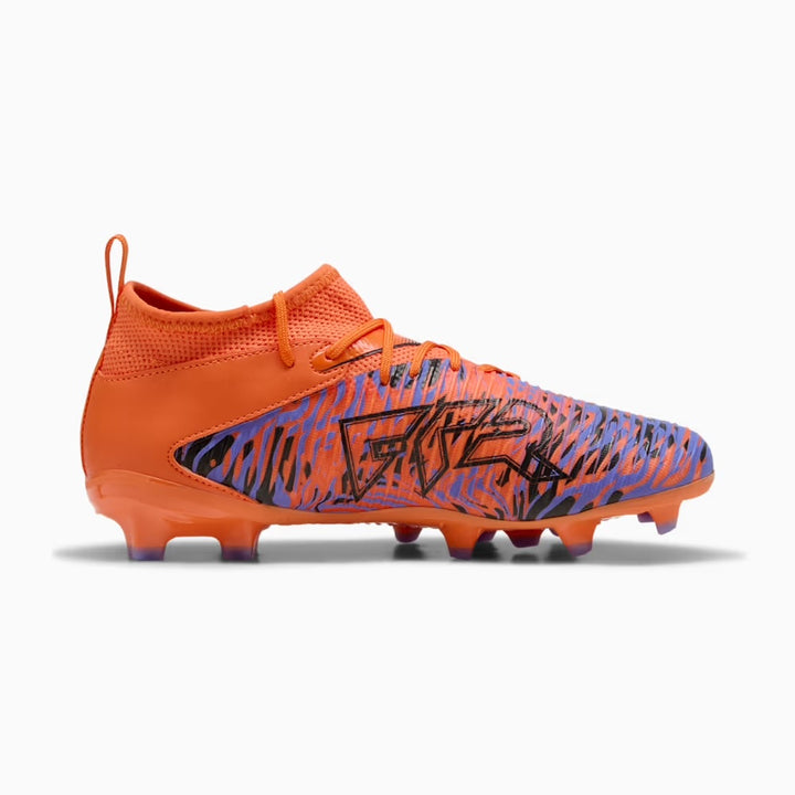 PUMA Future 8 Match Creativity NJR Youth - ORANGE POPPY/BLACK/AMETHYST-ELECTRIC
