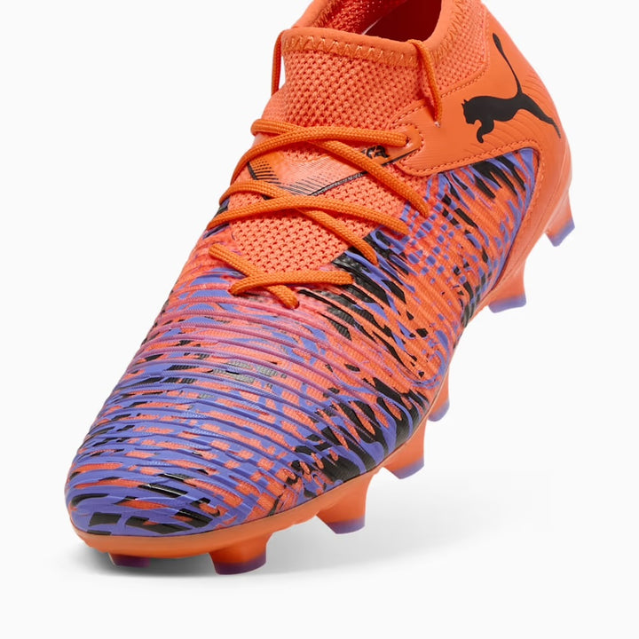 PUMA Future 8 Match Creativity NJR Youth - ORANGE POPPY/BLACK/AMETHYST-ELECTRIC
