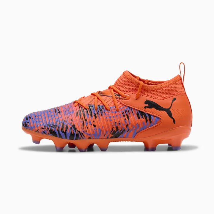 PUMA Future 8 Match Creativity NJR Youth - ORANGE POPPY/BLACK/AMETHYST-ELECTRIC
