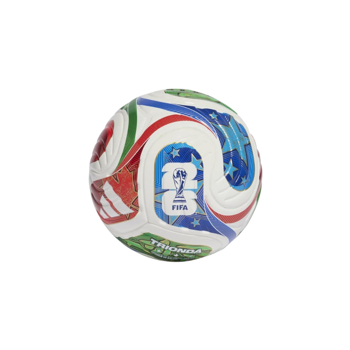 Colorful soccer ball with FIFA logo on a white background