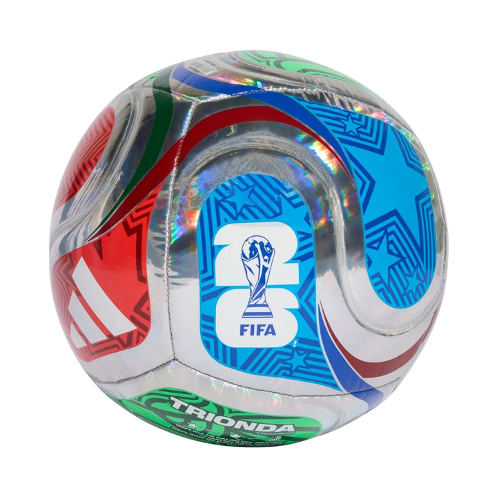 Colorful soccer ball with FIFA logo on a white background