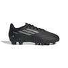 Black athletic shoe on a white background