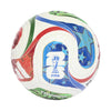 Colorful soccer ball with FIFA logo on a white background