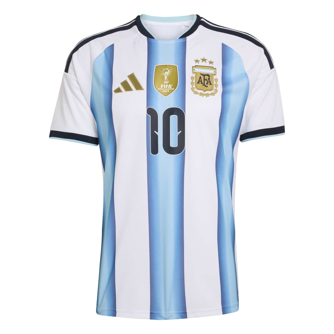 Argentina soccer jersey with Adidas logo on a white background