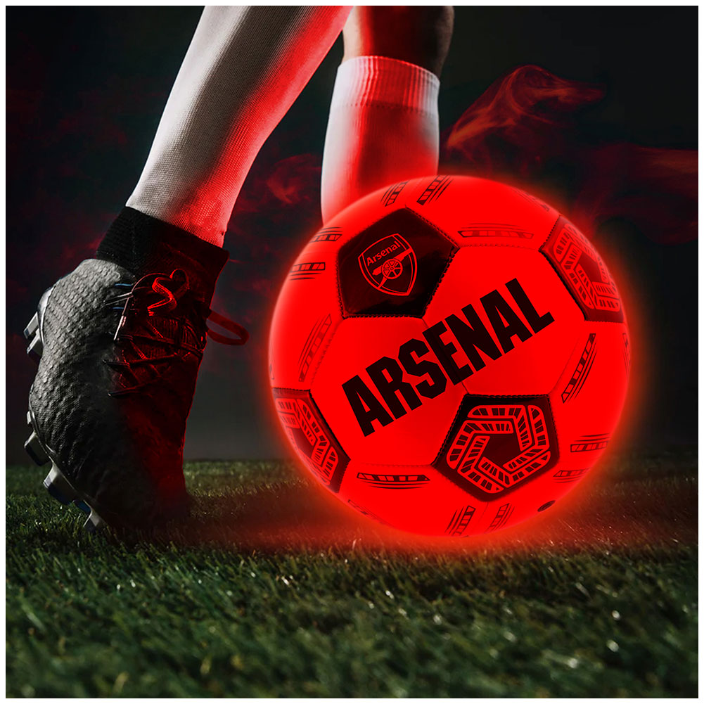 Arsenal Football Glowing in the dark