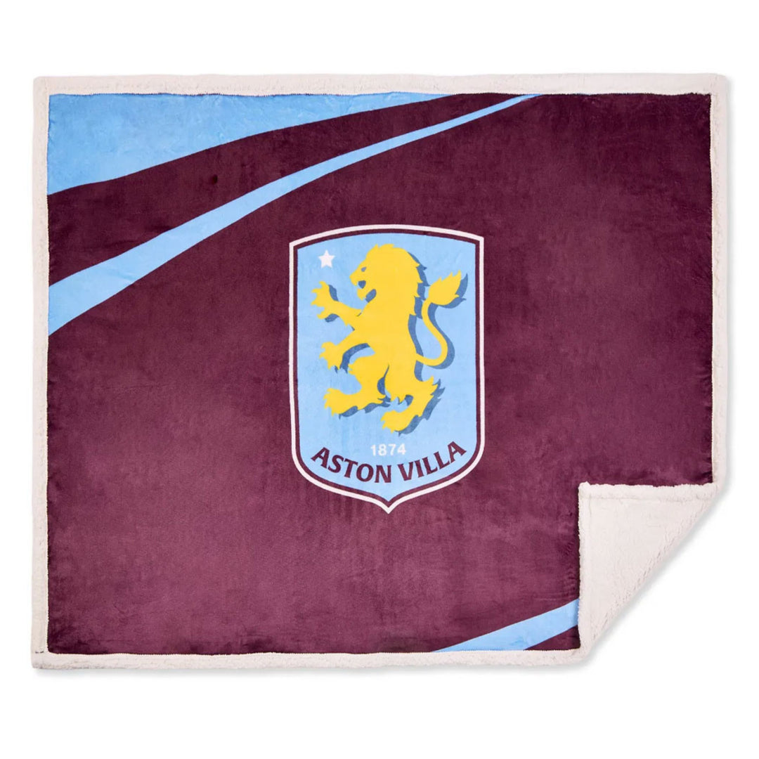 Aston Villa FC Sherpa Fleece Blanket