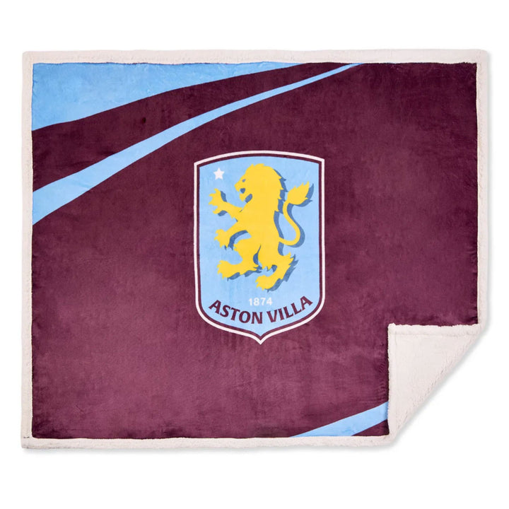 Aston Villa FC Sherpa Fleece Blanket