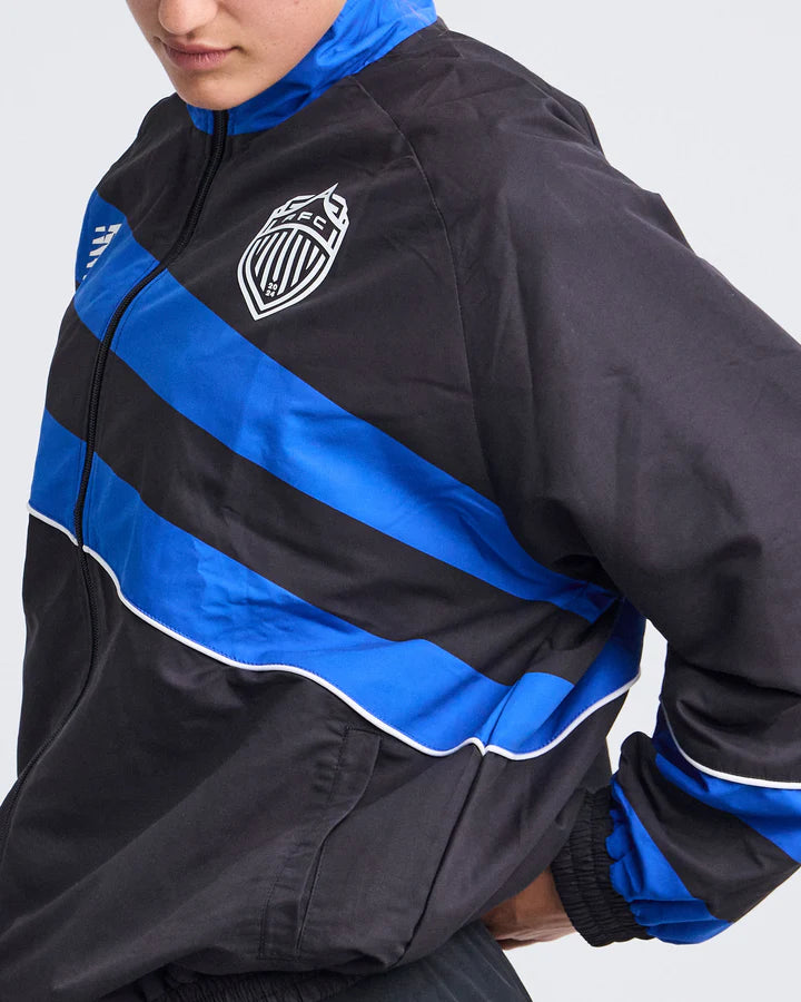 Auckland FC Retro Jacket Close Up View