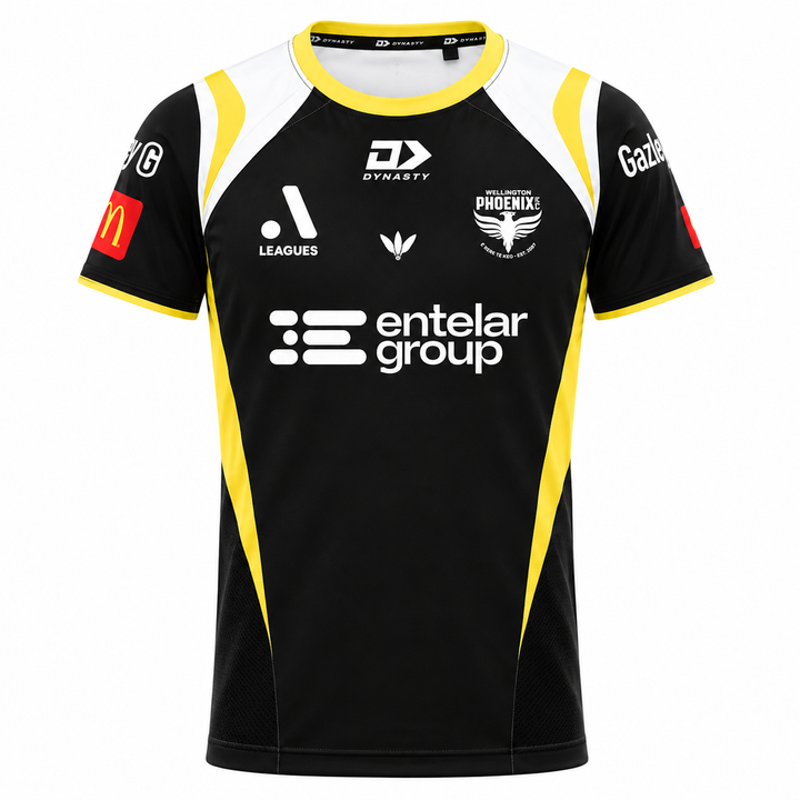 A-League Wellington Phoenix 2026 Replica Home Jersey Junior - Black