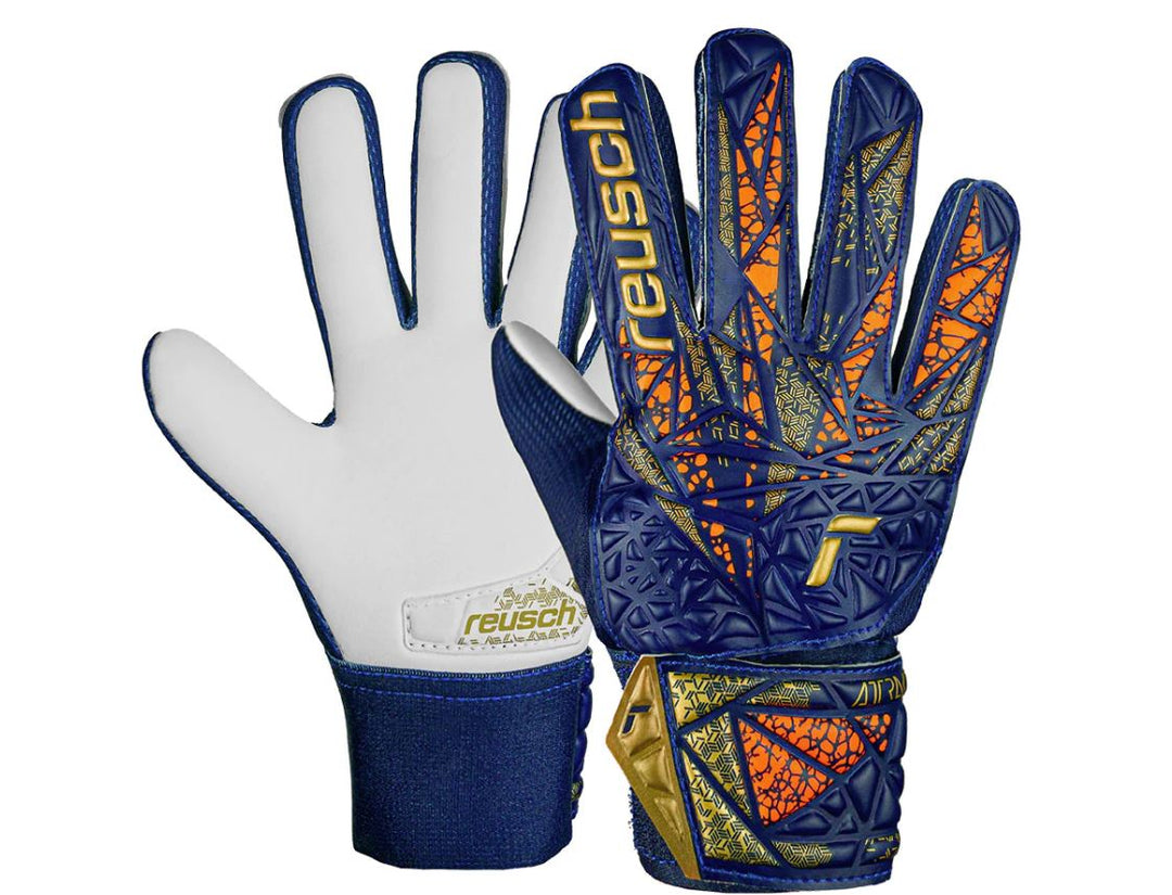 Reusch Goal Keeper Gloves Junior - Starter Grip - BLUE/GOLD