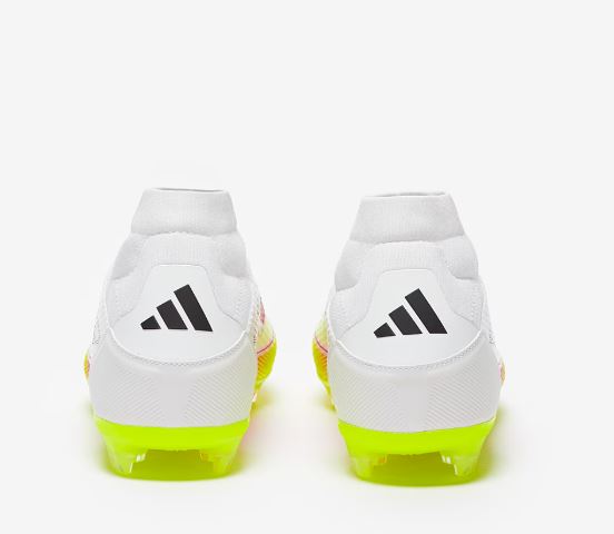 Adidas F50 League Mid FG/Multi Boots - WHITE / RED / SOLAR YELLOW