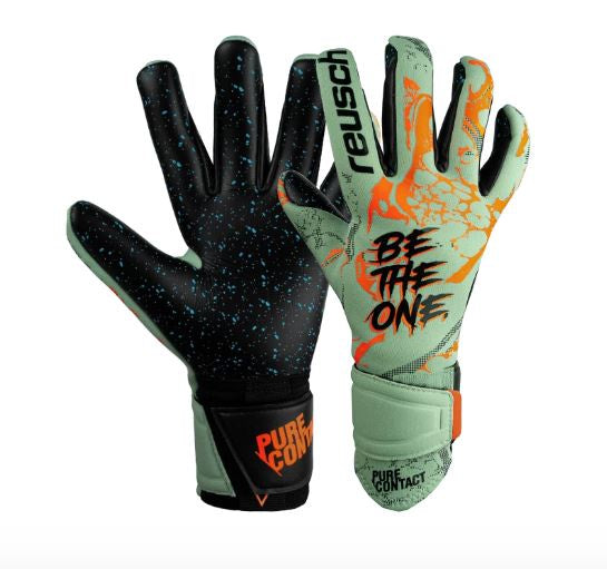Reusch GK Gloves - Pure Contact Fusion - GREEN/ORANGE/BLACK