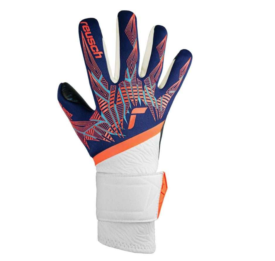 Reusch Goal Keeper Gloves - Pure Contact Fusion - Blue / Orange / Black