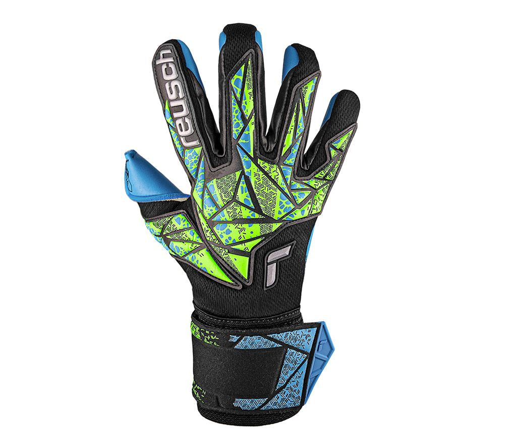 Reusch GK Gloves Attrakt Aqua - Black / Lime / Blue