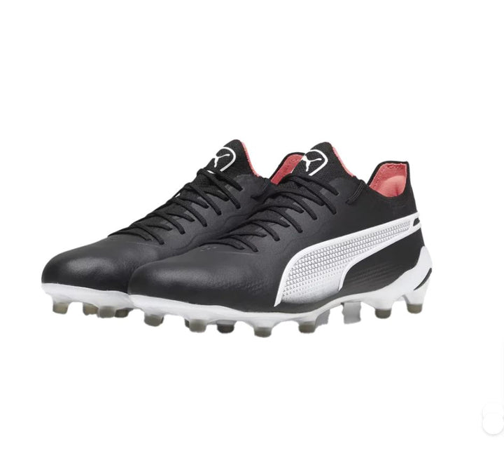 Puma King Ultimate FG/AG Boots - PUMA BLACK/PUMA WHITE/FIRE ORCHARD
