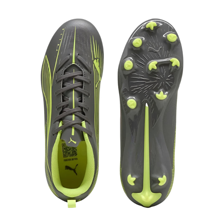 PUMA Ultra Play 5 FG/AG Junior - DARK GREY/YELLOW