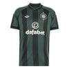 A dark green and black vertically striped soccer jersey with white stripes on the shoulders, featuring the Adidas logo, the Al Nassr football club crest, and the Dafabet sponsor logo on the front.