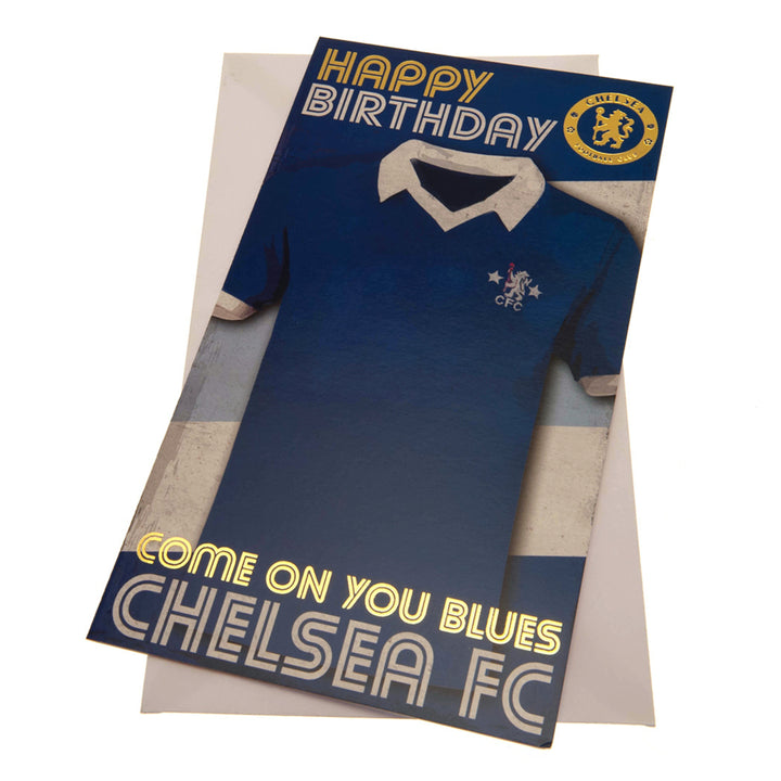 Chelsea FC Birthday Card Retro