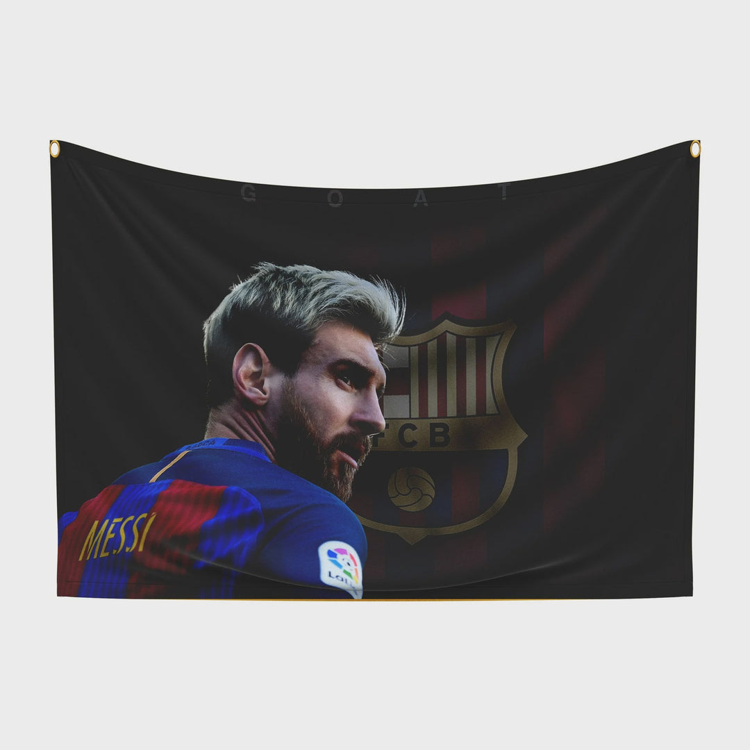 Messi FC Barcelona Fabric Poster 65X40cm