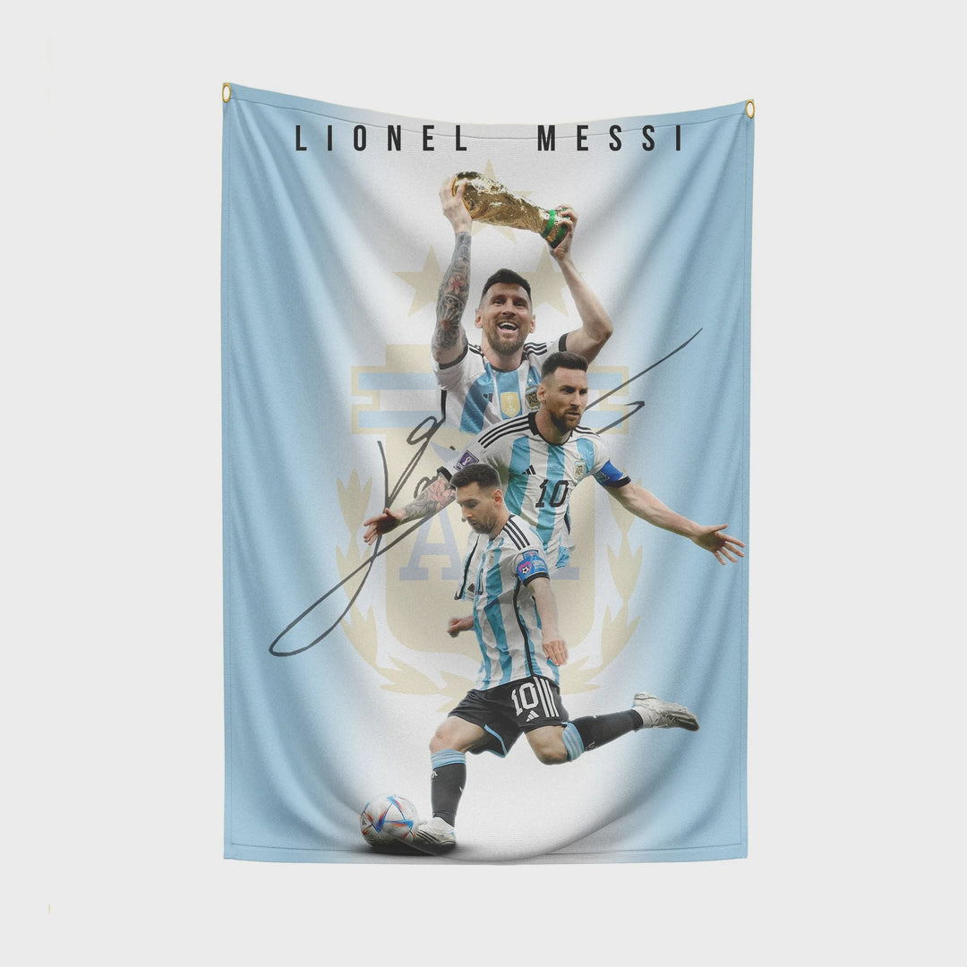 Messi Legend World Cup 65X40cm Fabric Poster