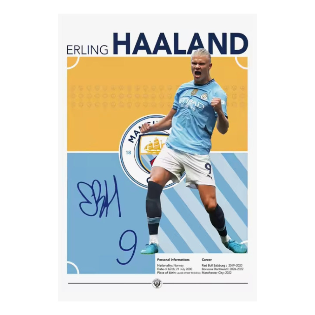 WALL POSTER OF ERLING HAALAND