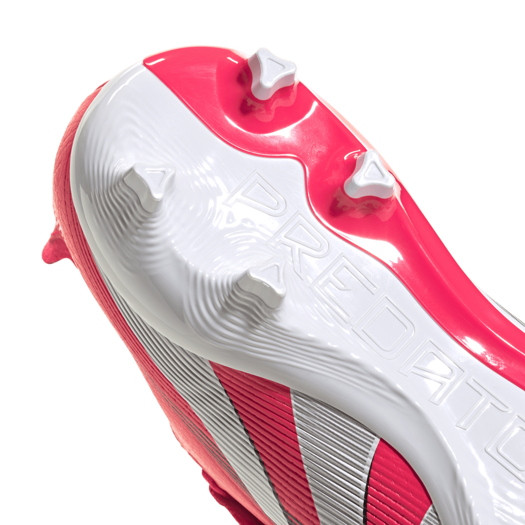 Adidas Predator League Fold-Over Tongue FG Boots - RED / WHITE