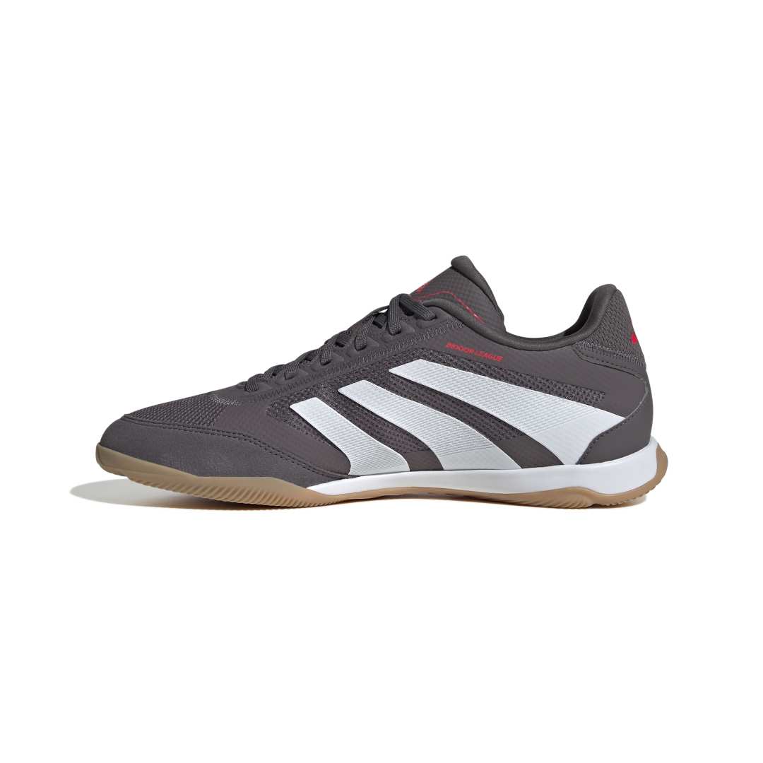 Adidas Predator League Indoor Futsal - Grey Strata / Cloud White / Lucid Red