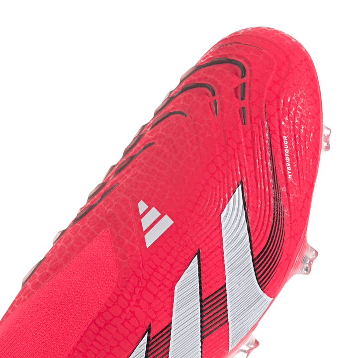 Adidas Predator Elite FG Laceless Boots - RED / WHITE