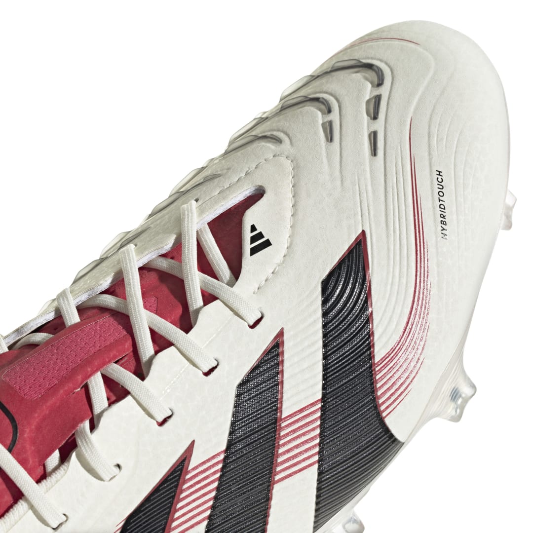 Adidas Predator Elite FG - Off White/Core Black/Pure Ruby