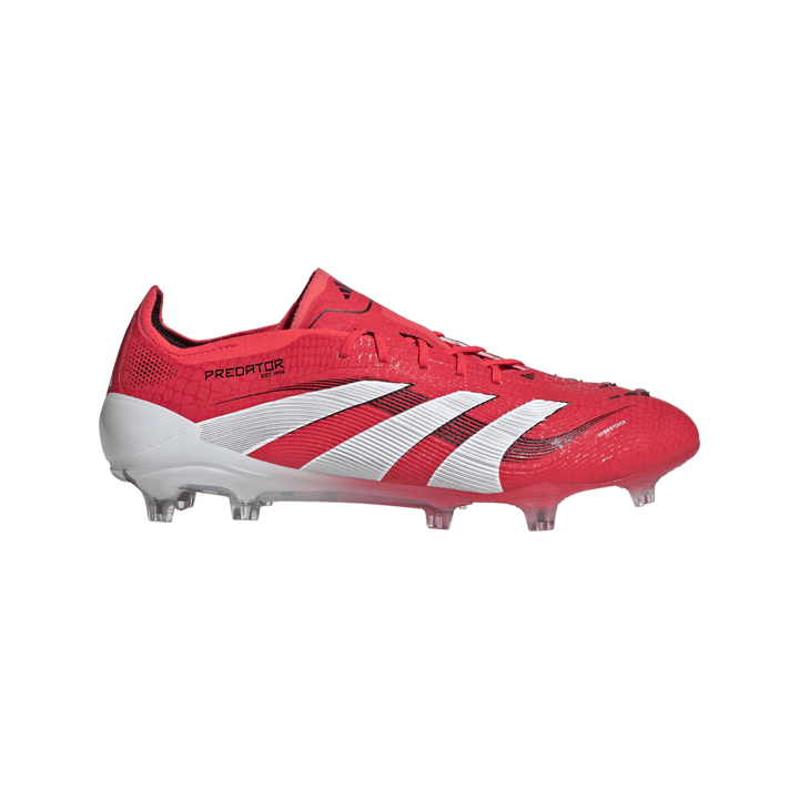 Adidas Predator Elite Firm Ground Boots - RED / WHITE