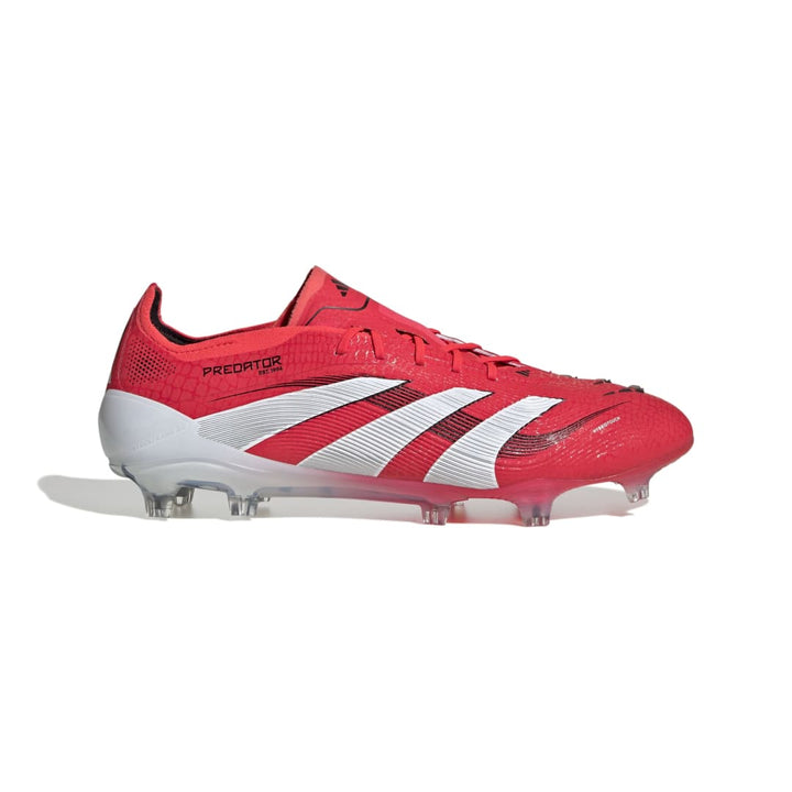 Adidas Predator Elite Firm Ground Boots - RED / WHITE