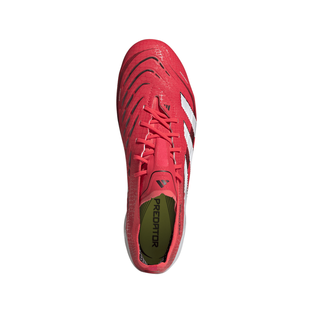 Adidas Predator Elite Firm Ground Boots - RED / WHITE