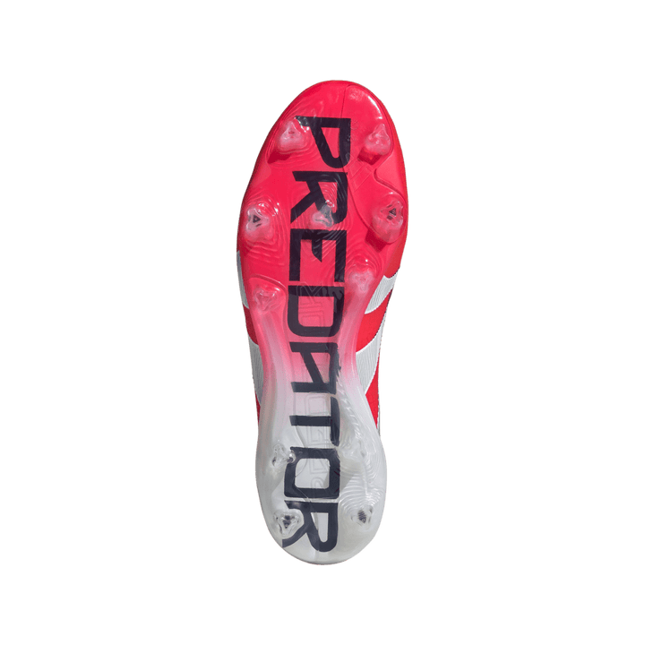 Adidas Predator Elite Firm Ground Boots - RED / WHITE