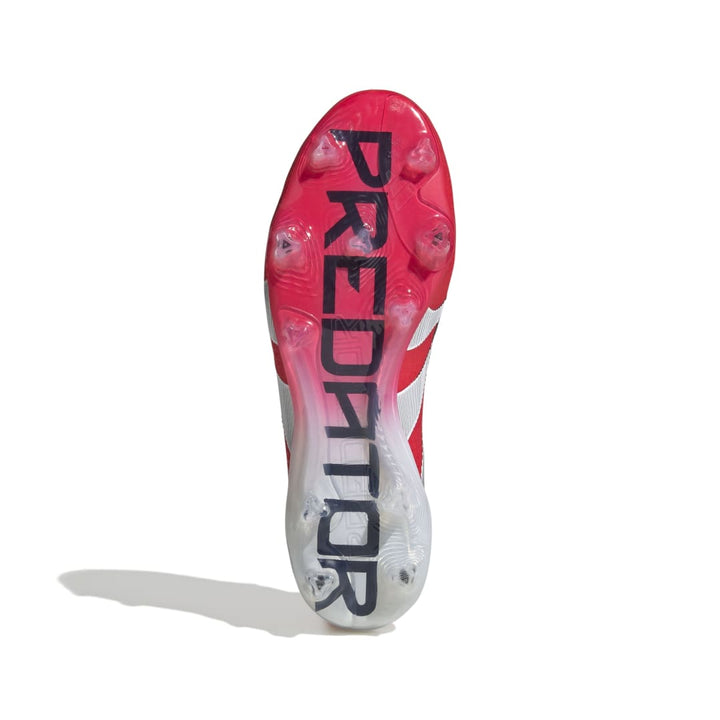 Adidas Predator Elite Firm Ground Boots - RED / WHITE