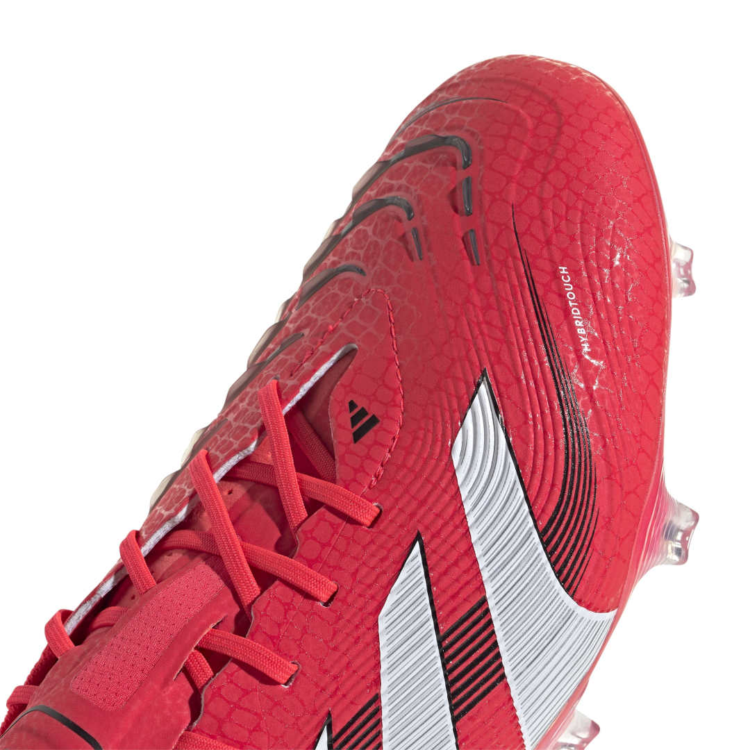 Adidas Predator Elite Firm Ground Boots - RED / WHITE