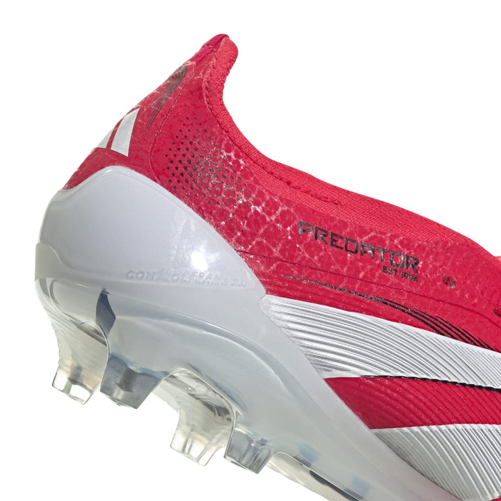 Adidas Predator Elite Fold-Over Tongue /  FG - Lucid Red / Cloud White / Core Black