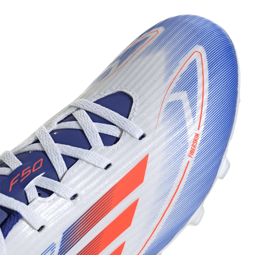 Adidas F50 Club Flexible Ground Boots - WHITE/RED/BLUE