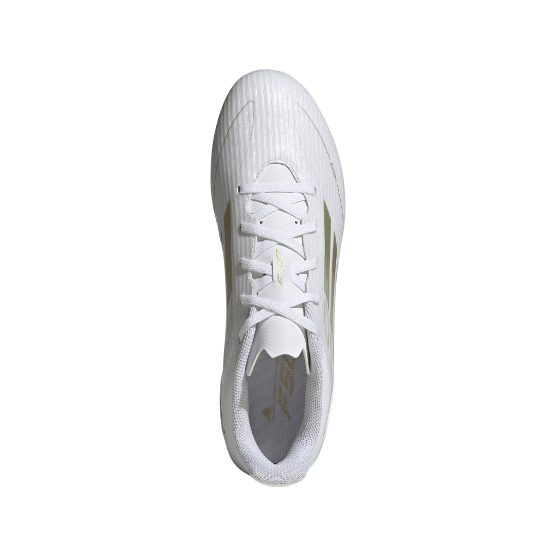 Adidas F50 Club Flexible Ground Boots - WHITE / GOLD